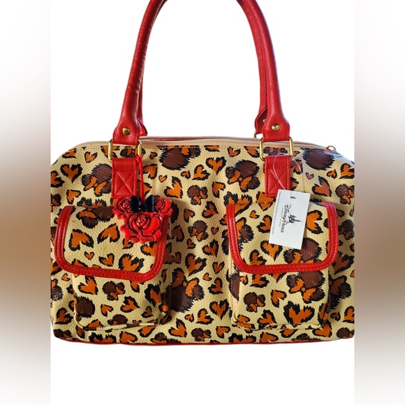 Disney Handbags - Red & Cheetah Disney Minnie Mouse Purse Nwt